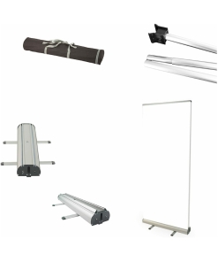 Basic kaksipuoleinen Roll up teline