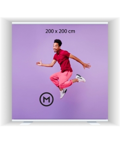 Roll up Basic telineen koko 200x200cm