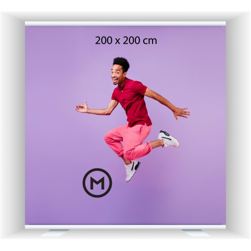Roll up Basic telineen koko 200x200cm