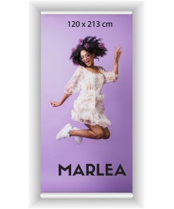 Roll up Premium telineen koko 120x213 cm