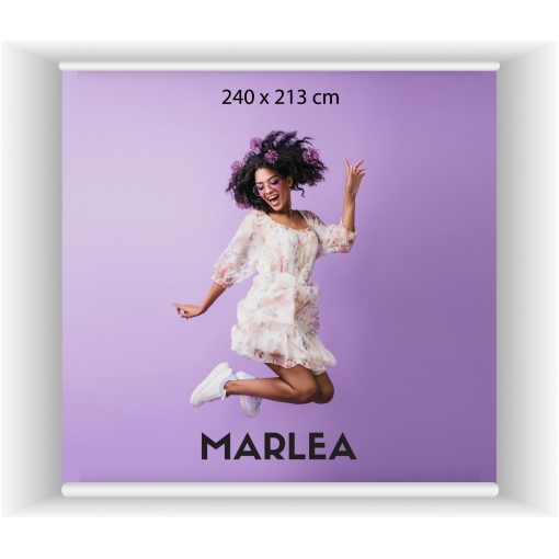 Roll up Premium telineen koko 240x210 cm